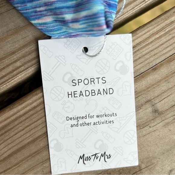 Ms to Mrs work out items - sweat towel, head band, arm band - Picture 5 of 6